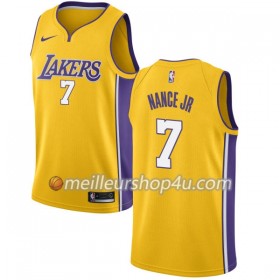 Maillot Basket Homme Los Angeles Lakers Larry Nance Jr 7 Nike 2017-18 Gold Swingman